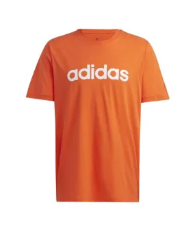 Camiseta adidas Essentials Embroidered Linear Logo Hombre Orange