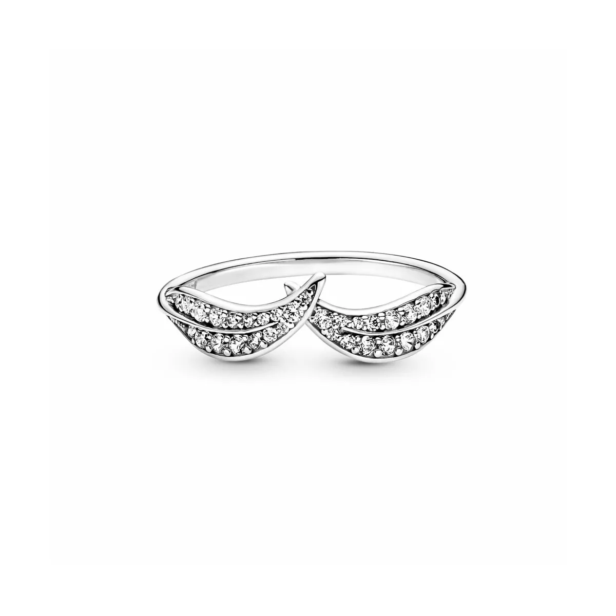 PANDORA ANILLO HOJAS BRILLANTES  PANDORA
