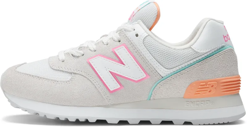 Zapatillas Urbanas Mujer New Balance 574 Blanca